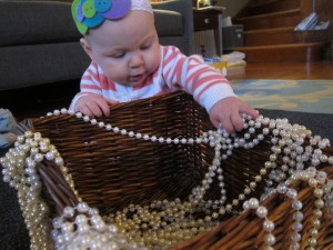 Thrifty quick sensory play for baby
