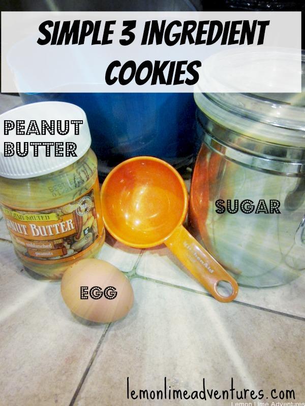 Simple 3 ingredient cookies