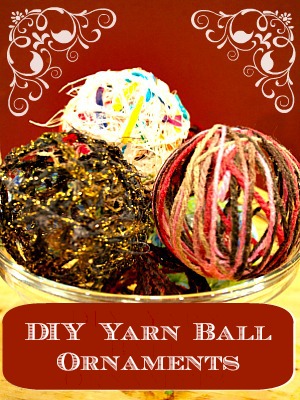 diy yarn ball ornaments