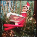 Elf on the shelf reading
