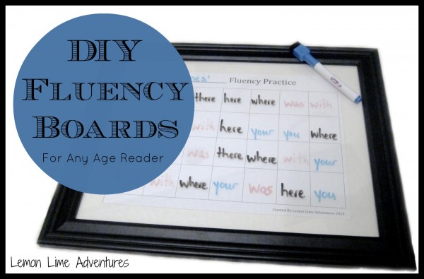 DIY Fluency Boards