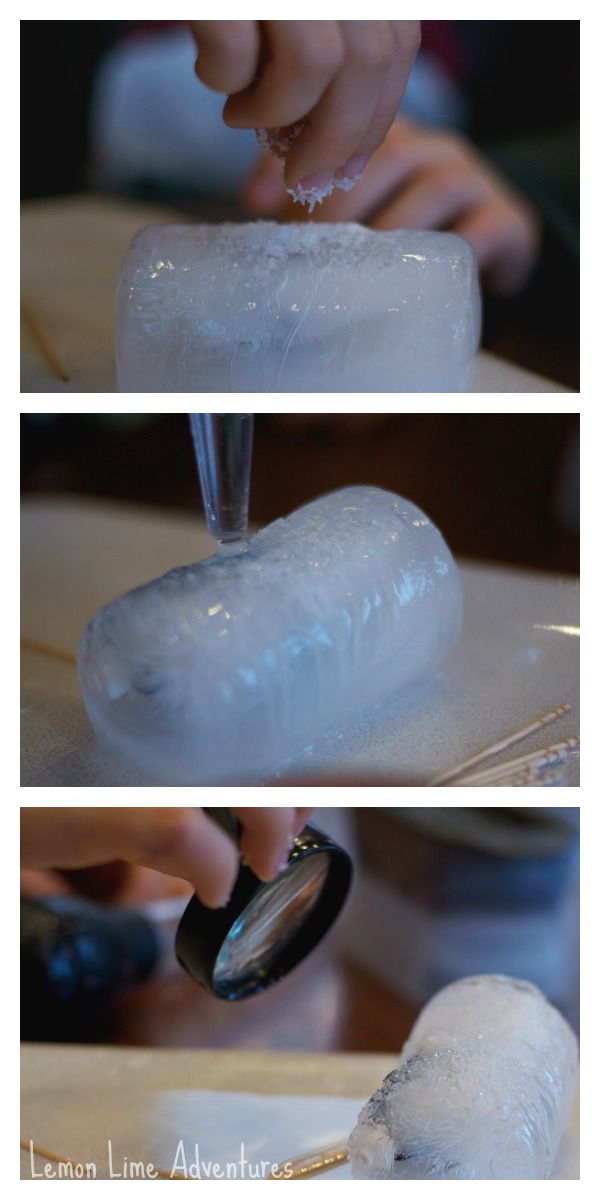 Experimenting with Legos In Ice