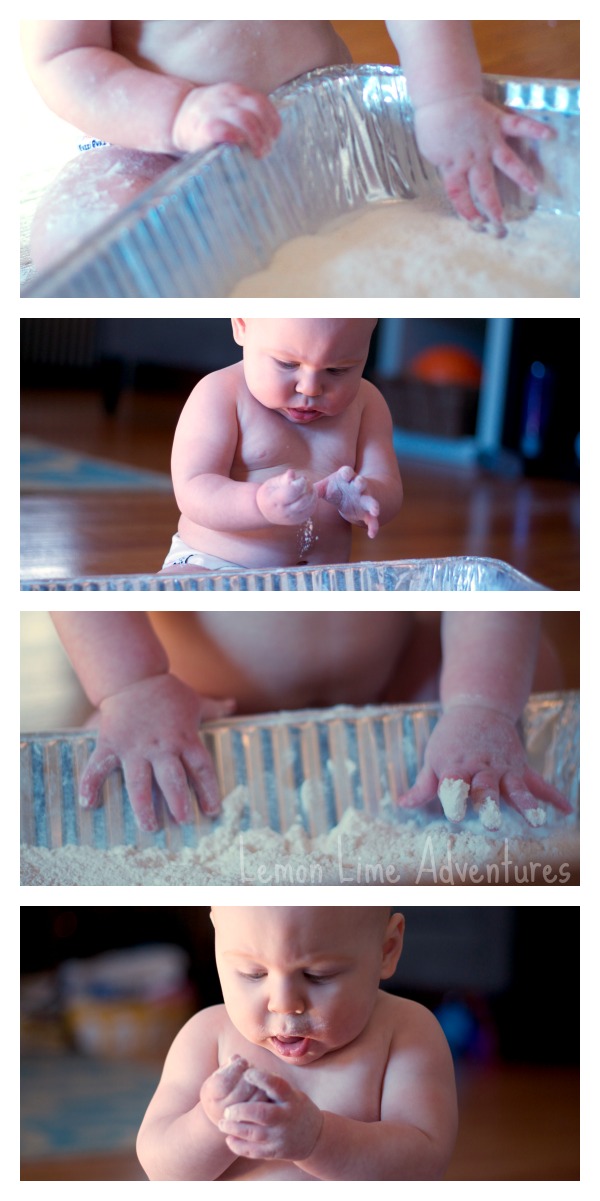 Baby Play in Sensory Bins
