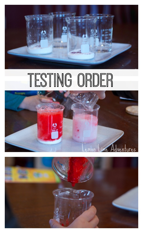 Simple Science Testing Order