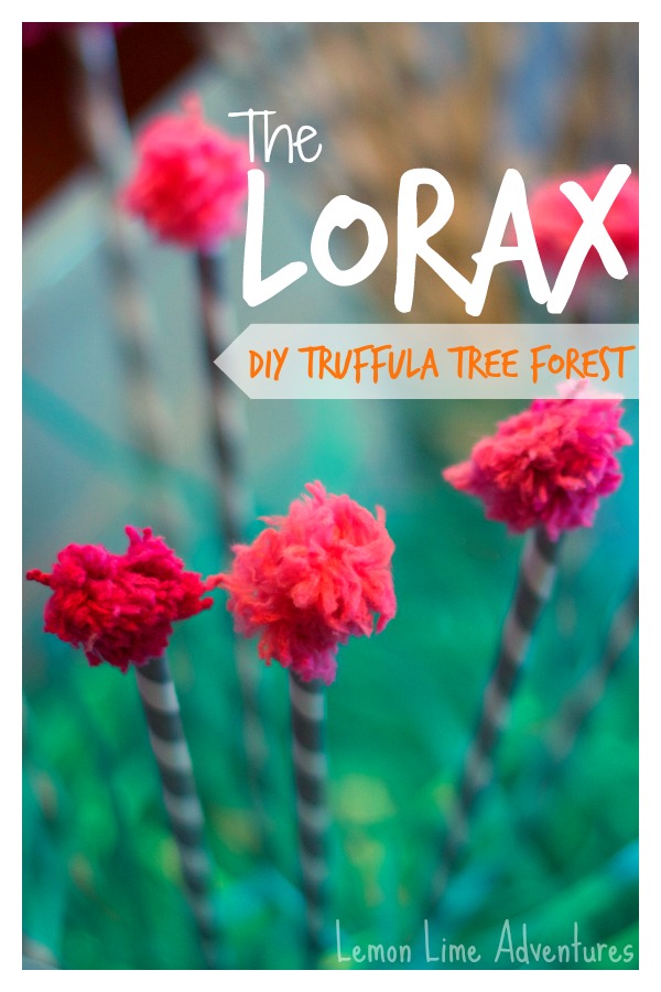 lorax truffula tree forest sensory bin