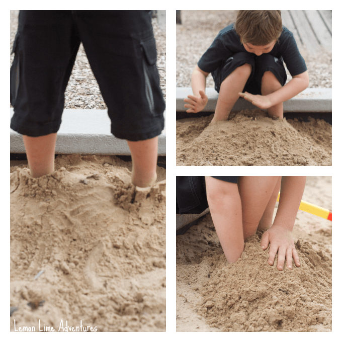 Sand Play Bury and Jump Game