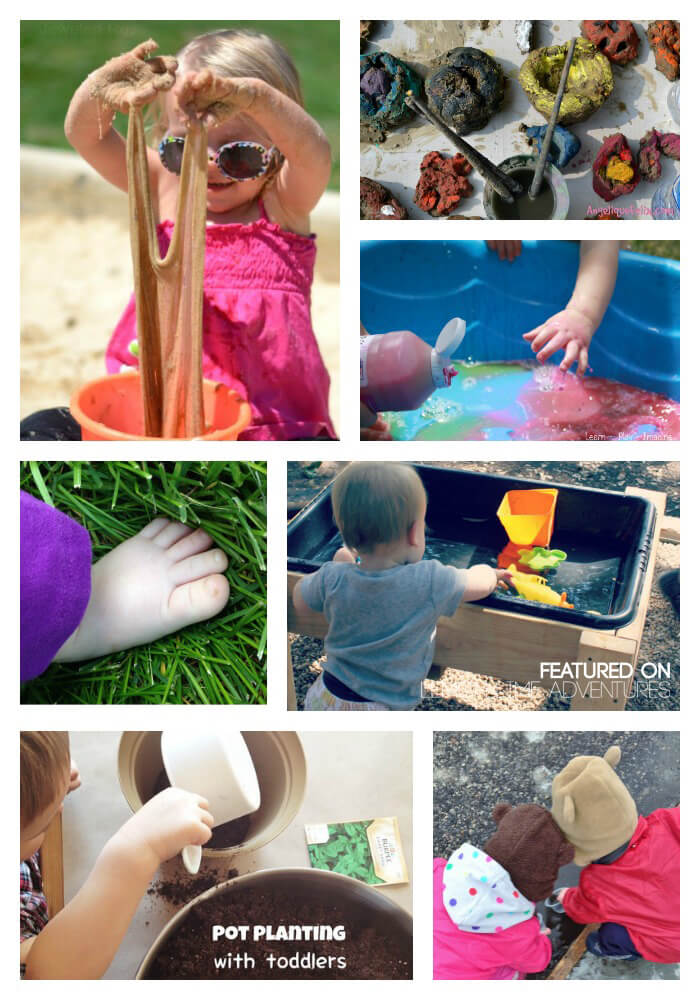 Outdoor play ideas and activities for babies.