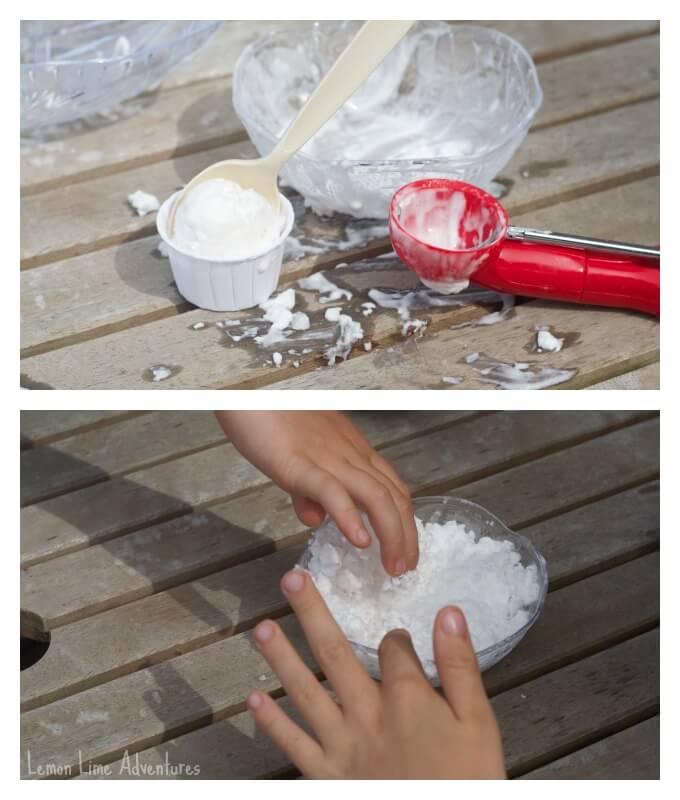 Ice Cream Dough with Shaving Cream