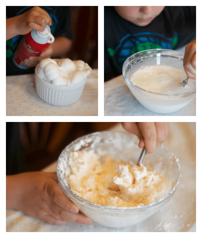 Mixing up Ice Cream Dough