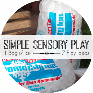 simple sensory play ice series