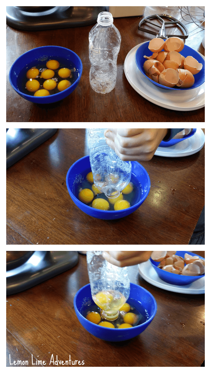 Separate Egg Whites with Plastic Bottle