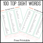 TOP Sight Word Lists {FREE PRINTABLES}