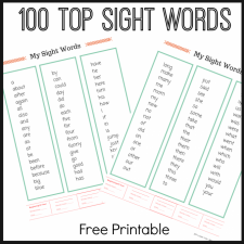 TOP Sight Word Lists {FREE PRINTABLES}