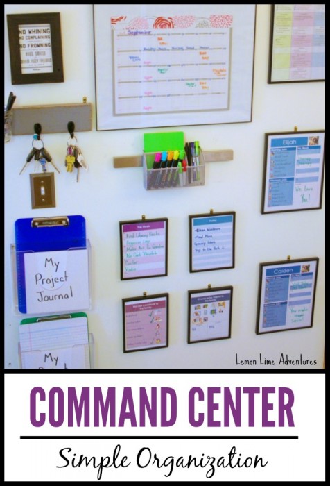 Command Center for Simple Home Organization