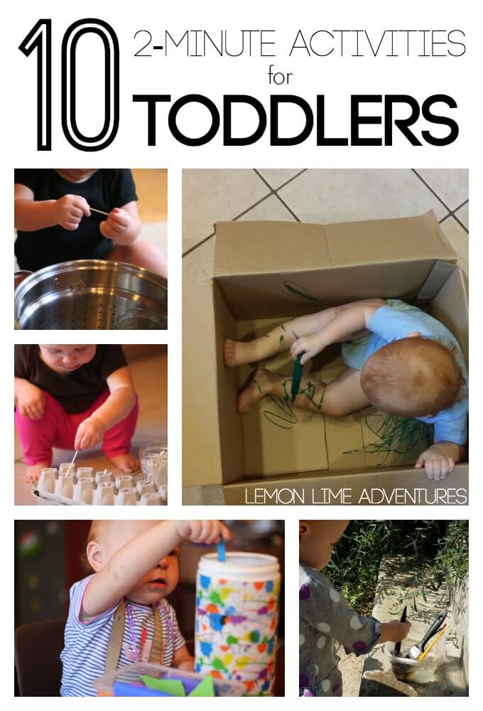 10 2 Minute Activities for Toddlers