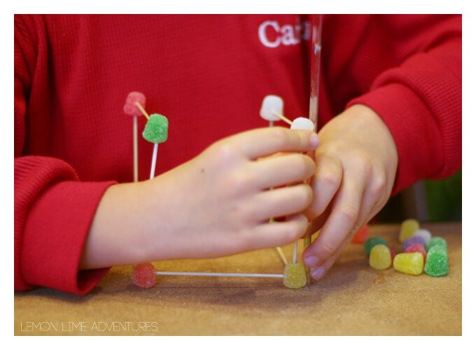 Building with Gumdrops Science Experiment
