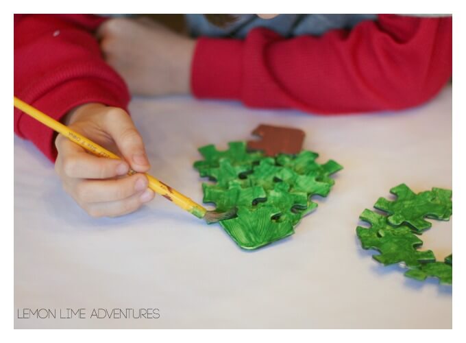 Painting Puzzle Ornaments