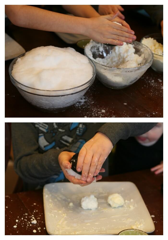Creating Snowballs with Snow Dough