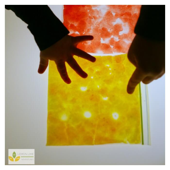 Exploring Light and Color with Snow Toddler Science