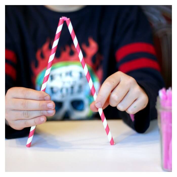 Making Shapes with straws