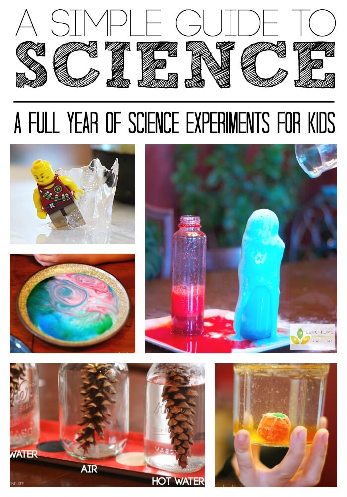 Simple Science Guide for a Year of Science Experiments for Kids