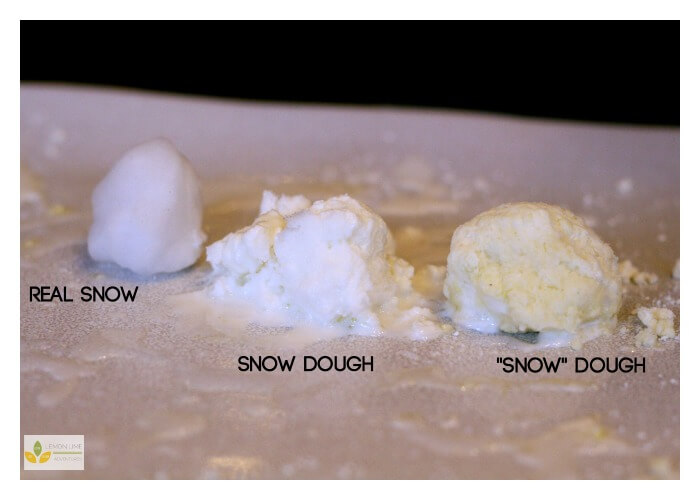 Snow Dough Experiment with Real Snow