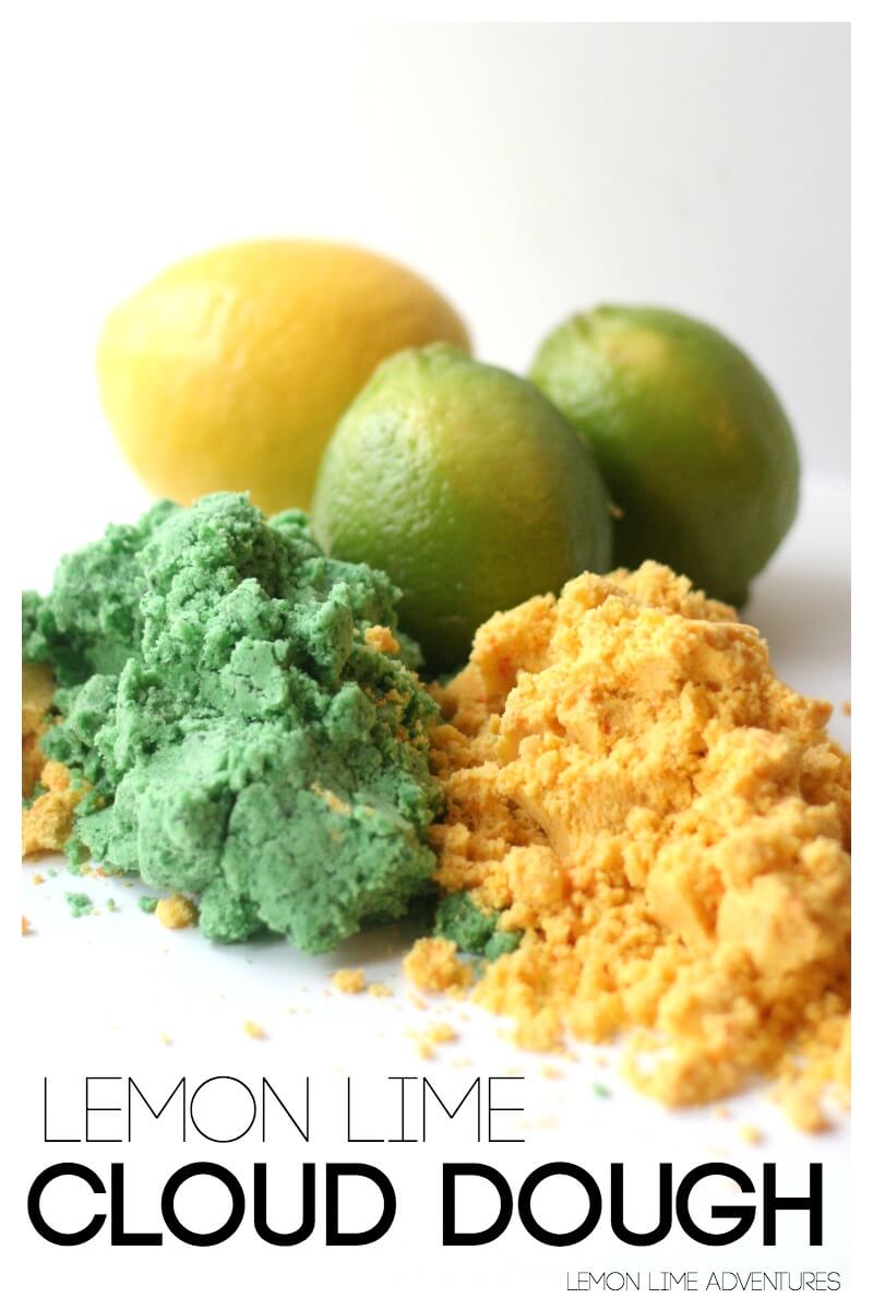 Lemon Lime Cloud Dough Recipe