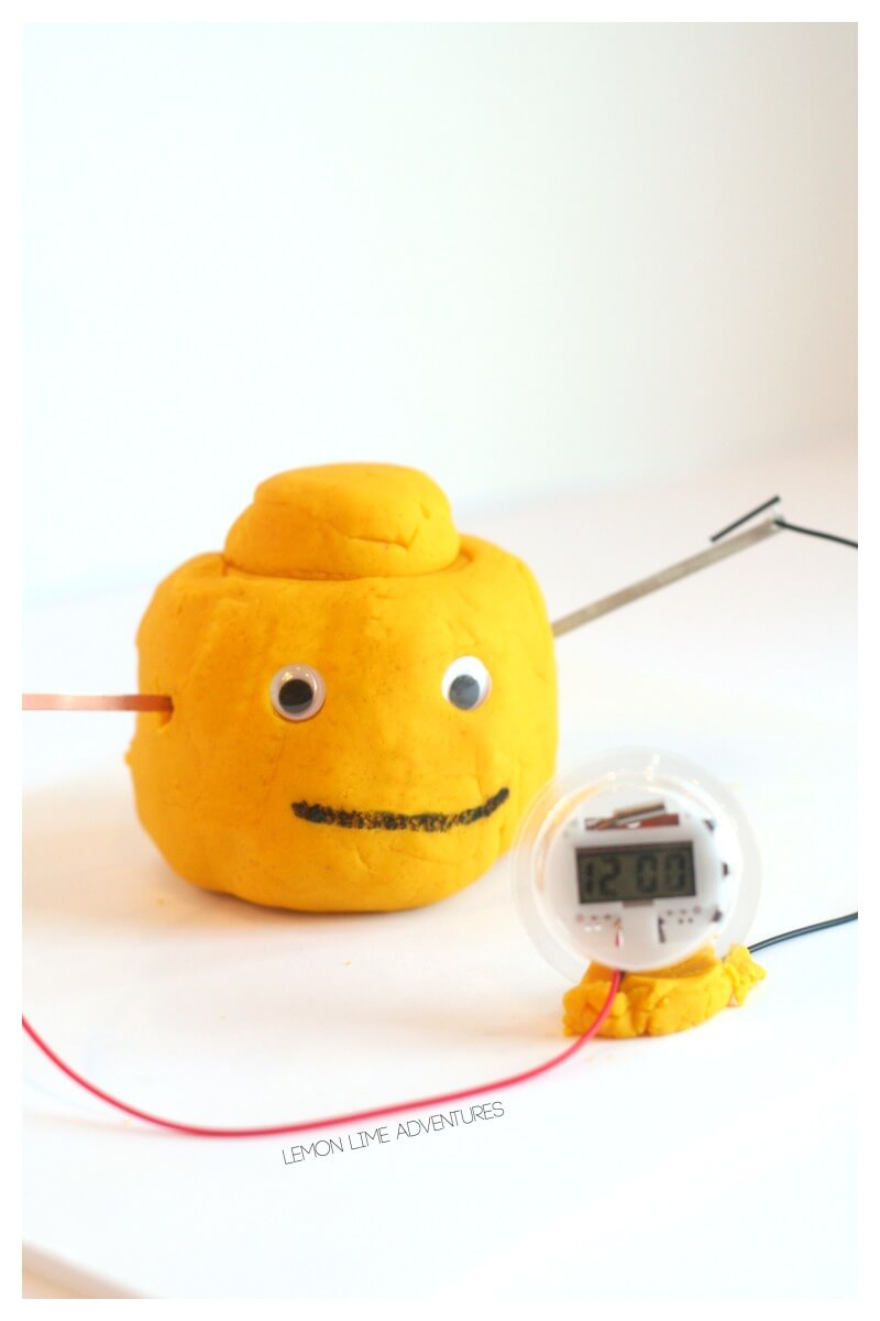 Electric Play Dough Lego Clock