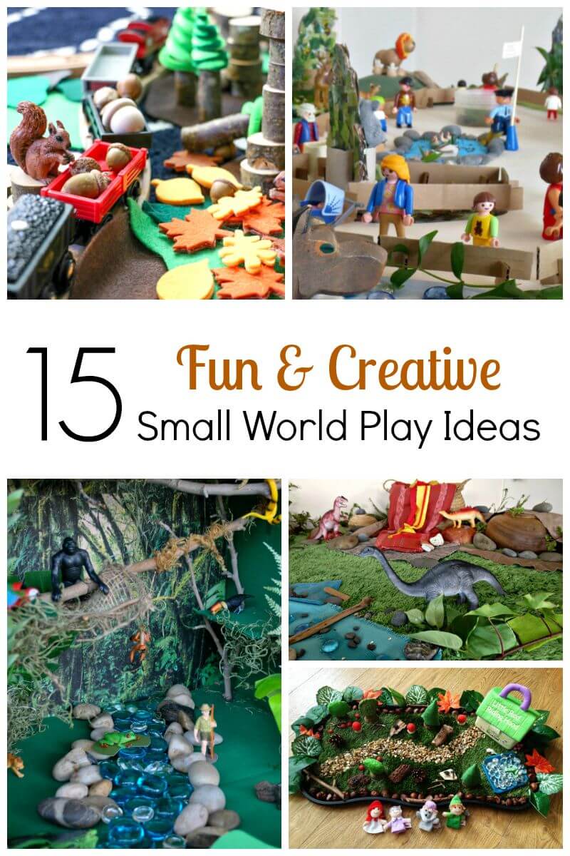 Wow! Perfect small world play ideas to keep kids entertained for hours. 