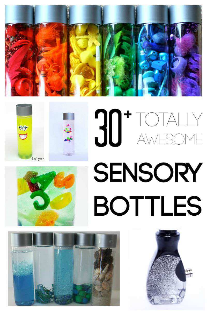 Love these sensory bottles for kids! So cool. 