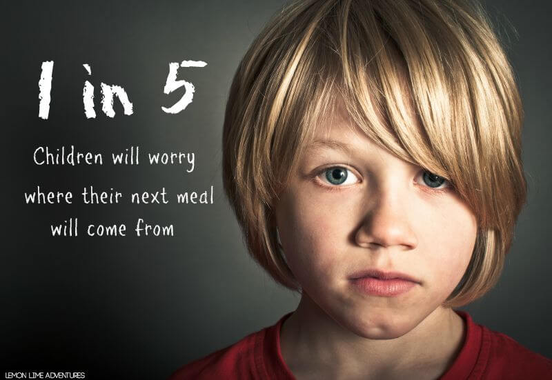 One in Five Children will Worry Where their next meal will come from