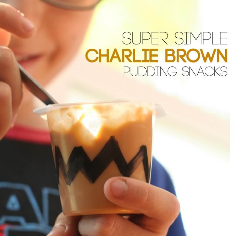 Super Simple and Fast Charlie brown Pudding Snacks