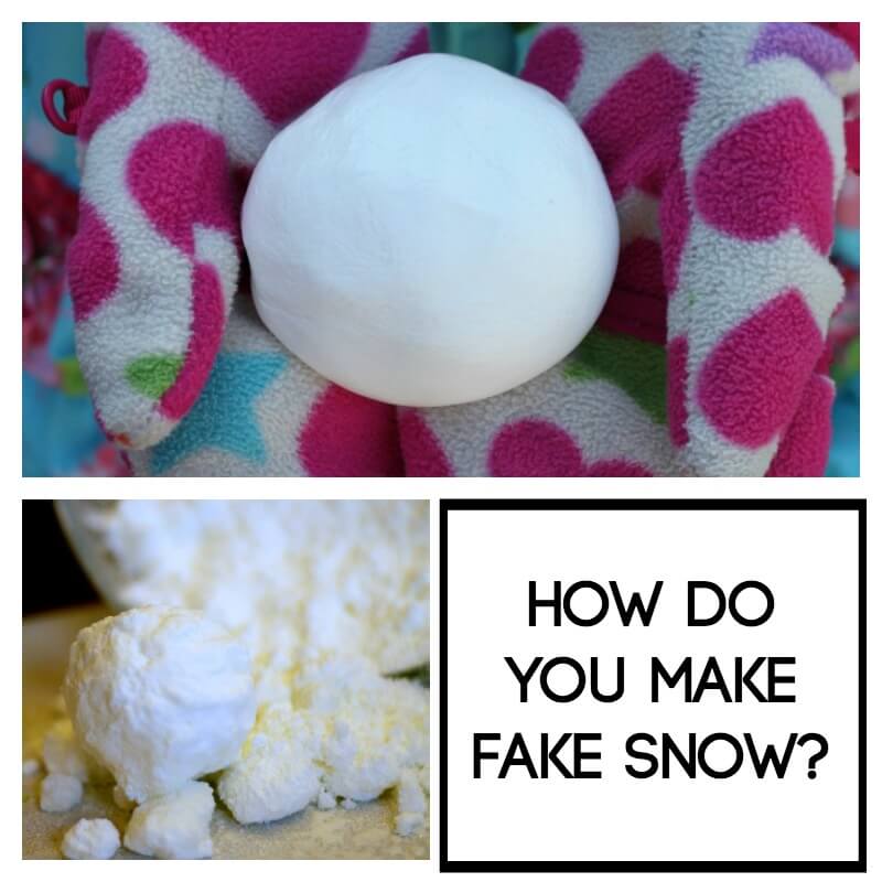 How do you make fake snow
