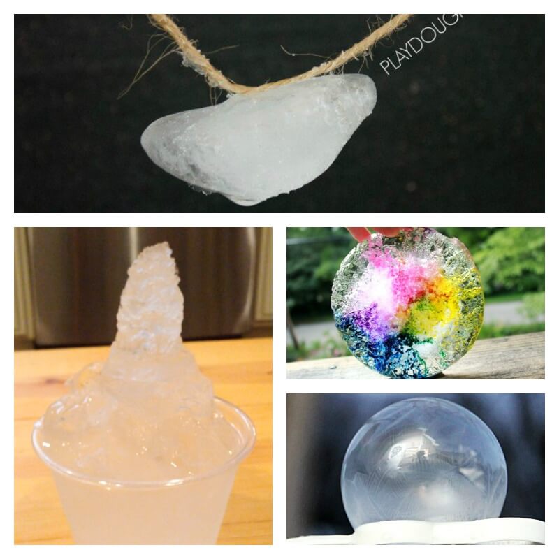Science experiments with Ice
