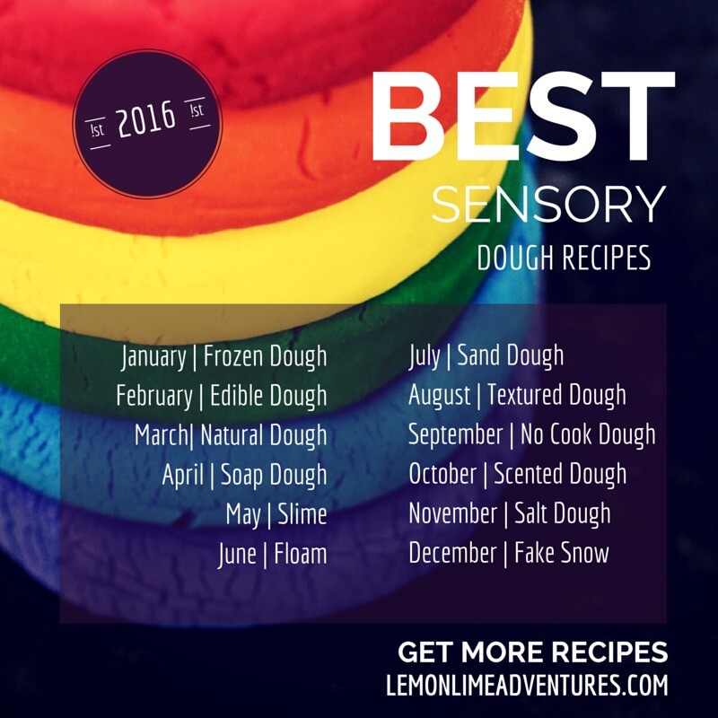 BEST Play Dough and Sensory Dough Recipes