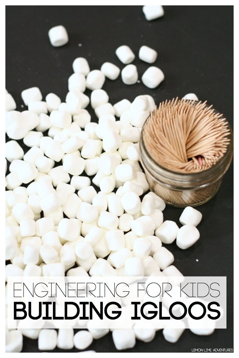Simple Engineering for Kids Building Igloos with Marshmallows