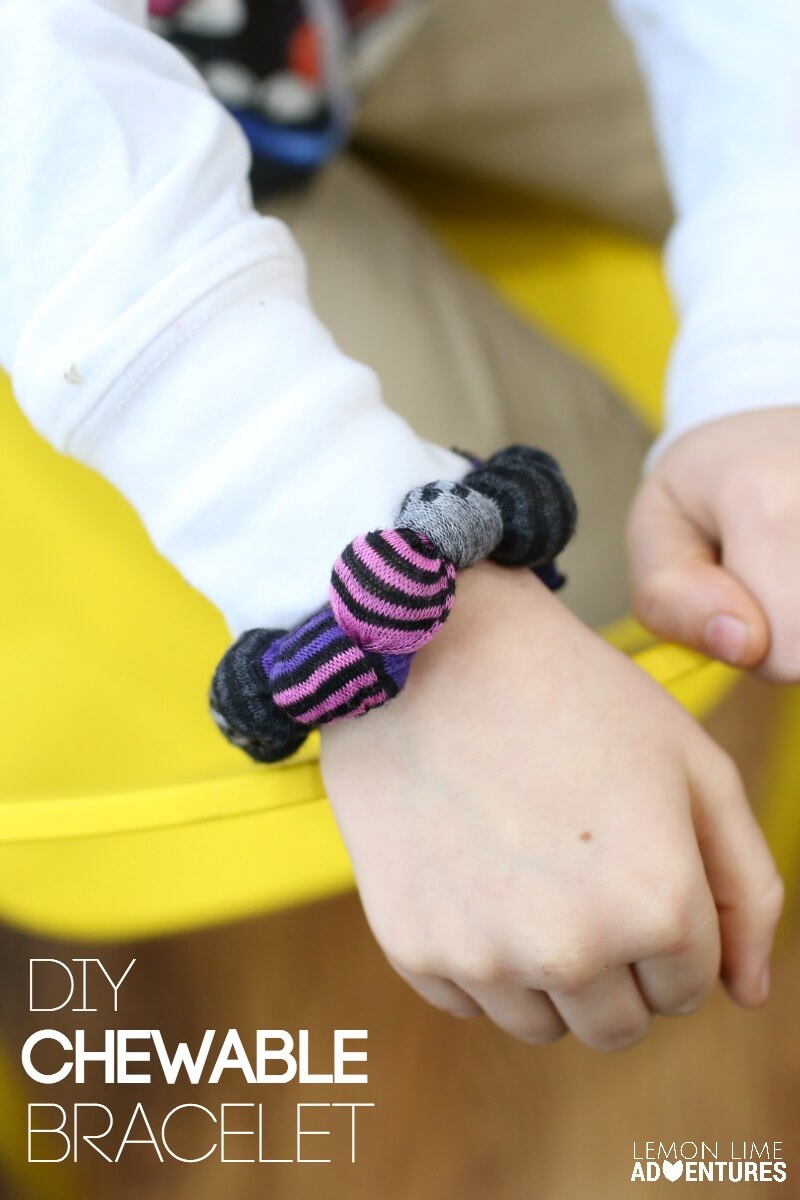 DIY Chewable Bracelet for Kids who Chew Everything