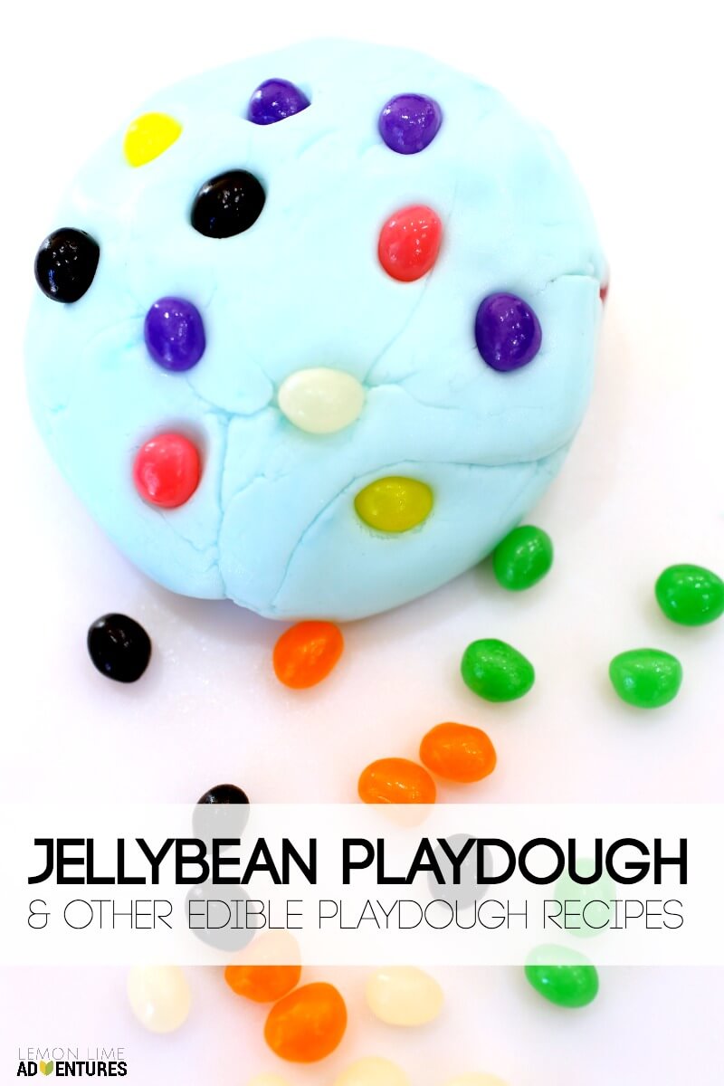 Jellybean Playdough and Other Edible Playdough Recipes