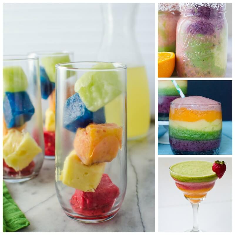 Rainbow Smoothie and Drink Recipes