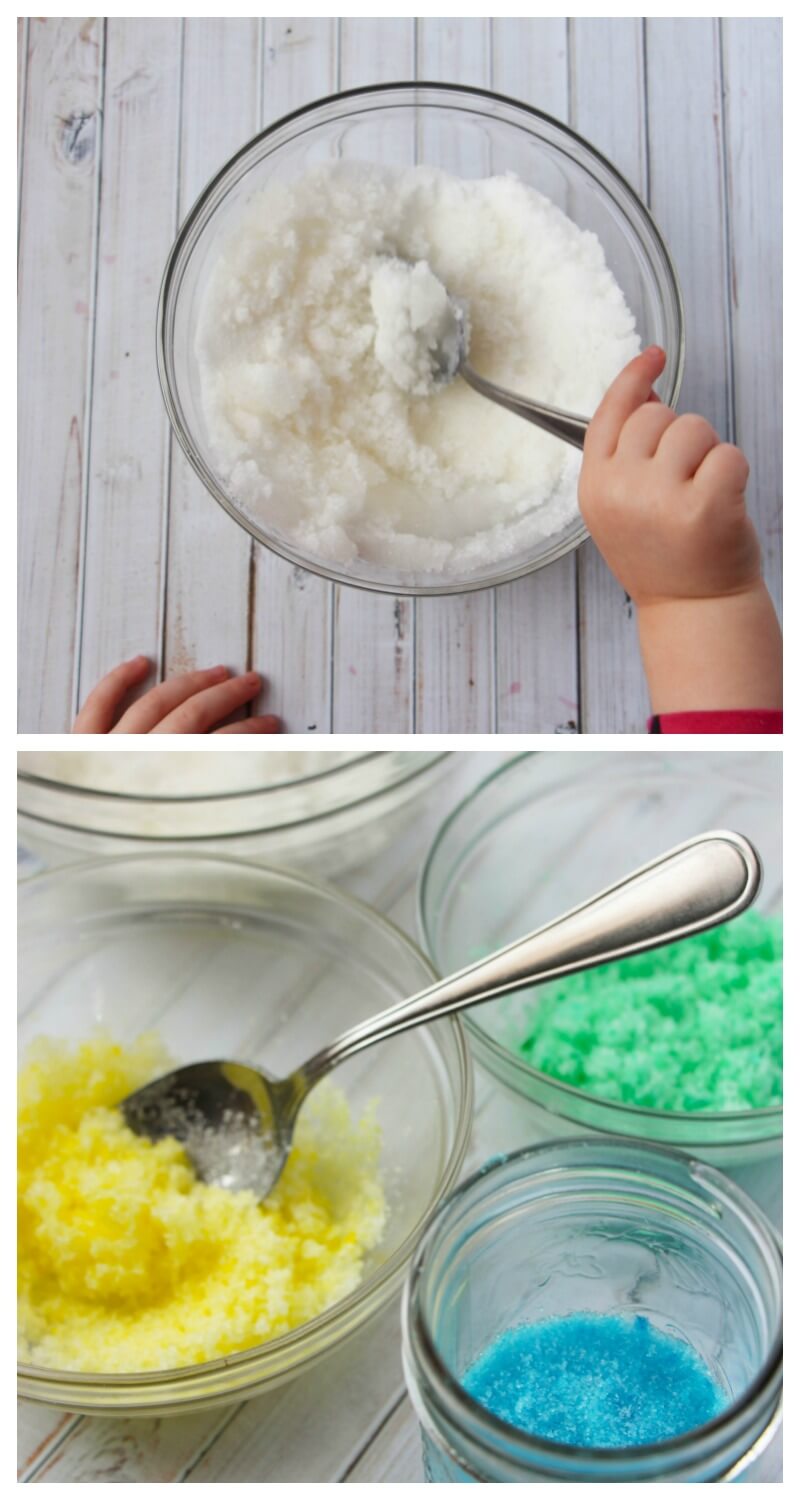 Rainbow Sugar Scrub Recipe for Kids
