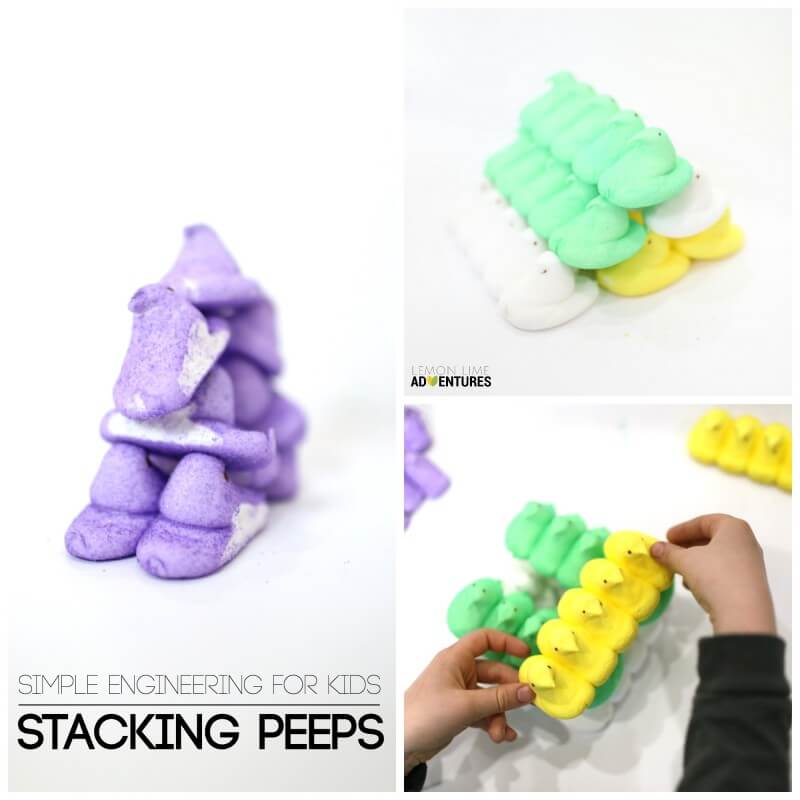 Stacking Peeps Simple Easter Engineering For Kids