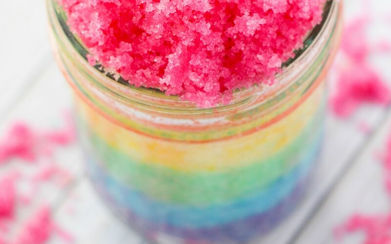 rainbow sugar scrub
