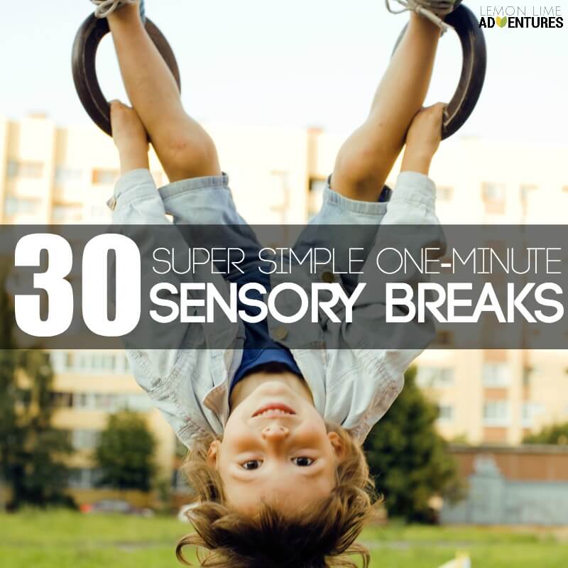 30 idées de pauses sensorielles super simples