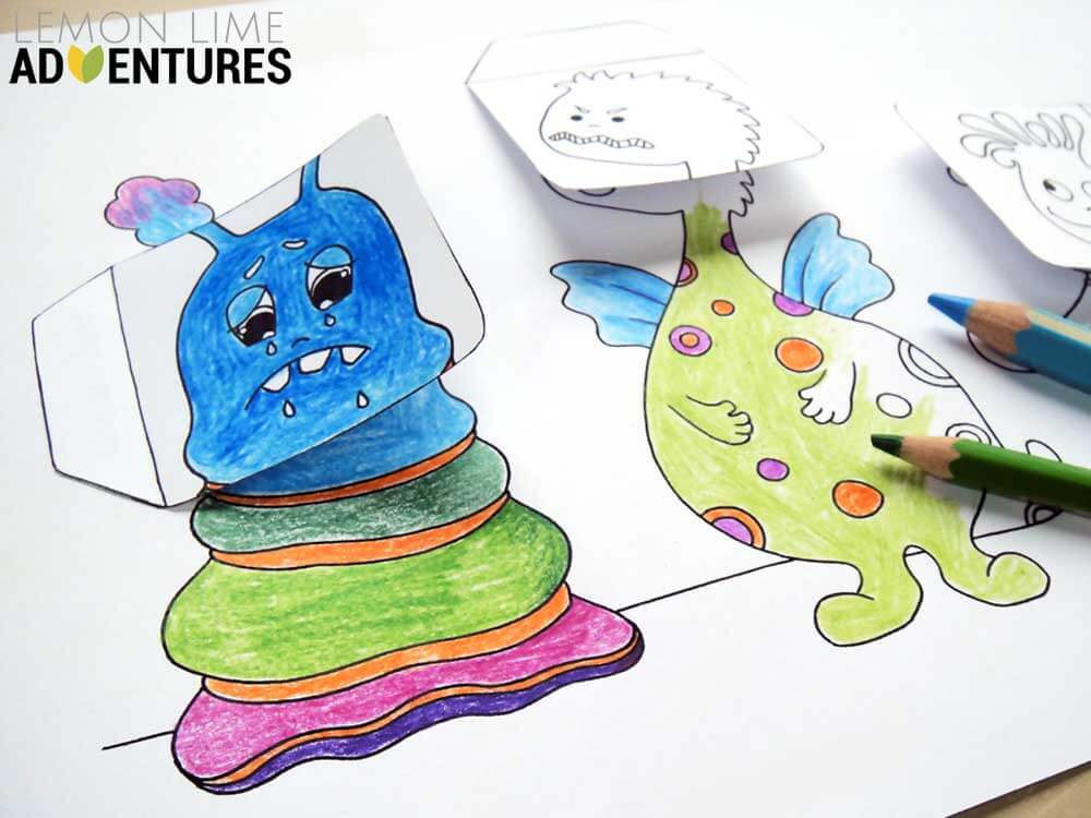 Monstrous Emotions Printable Simple Emotions Activity For Kids