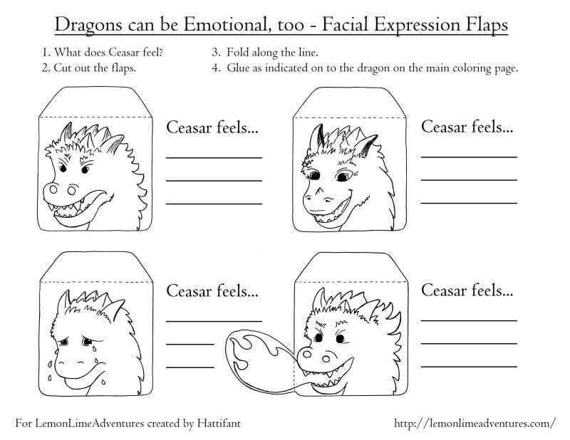 Dragon Emotions Printable
