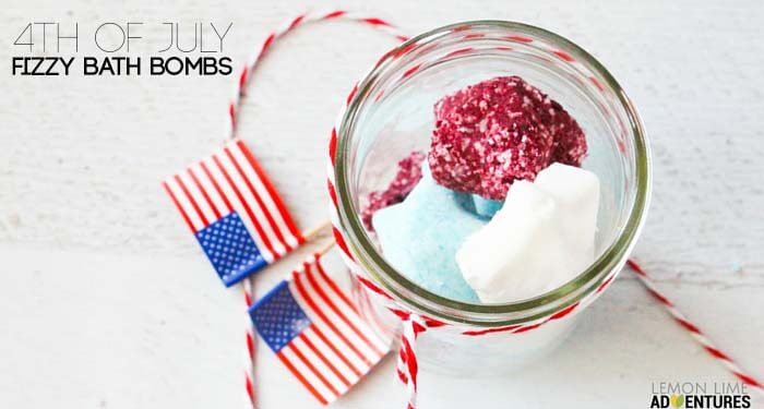 forth of july fizzy bath bombs fb