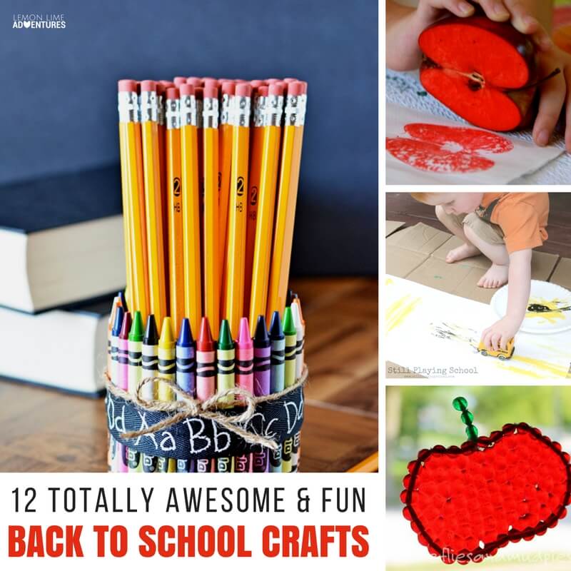 12 Totally Awesome & Fun Back to School Crafts