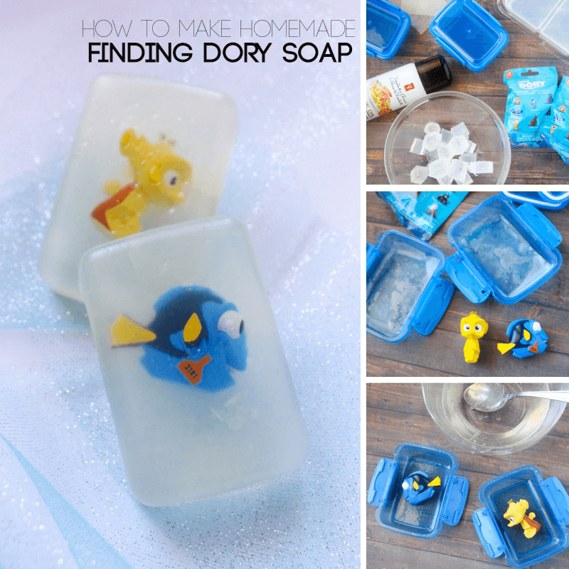Totally awesome homemade Finding Dory soap!