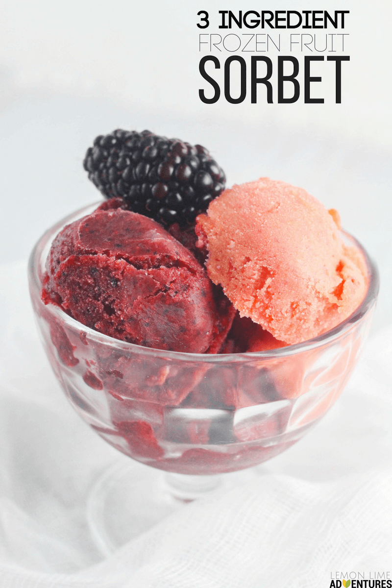 3 Ingredient Fresh and Fruity Sorbet