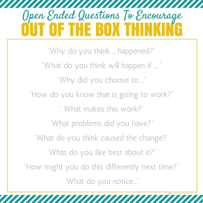 Out of the Box Open Ended Questions for Kids